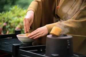 Japanese Woman Performing Tea Ceremony